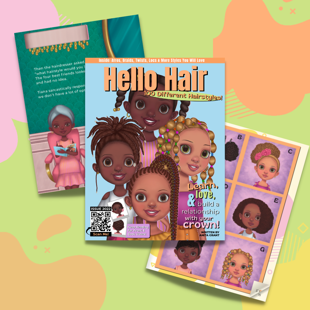Hello Hair Children's Book, Black Books, Crown Day, Children's Hairstyles